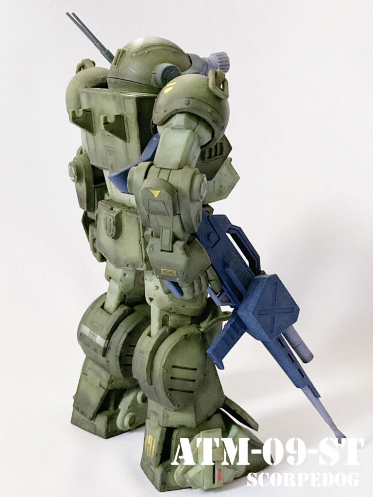 ウェーブ(Wave) 装甲騎兵ボトムズ スコープドッグ 1/24スケール 全高約16cm 色分け済みプラモデルの横