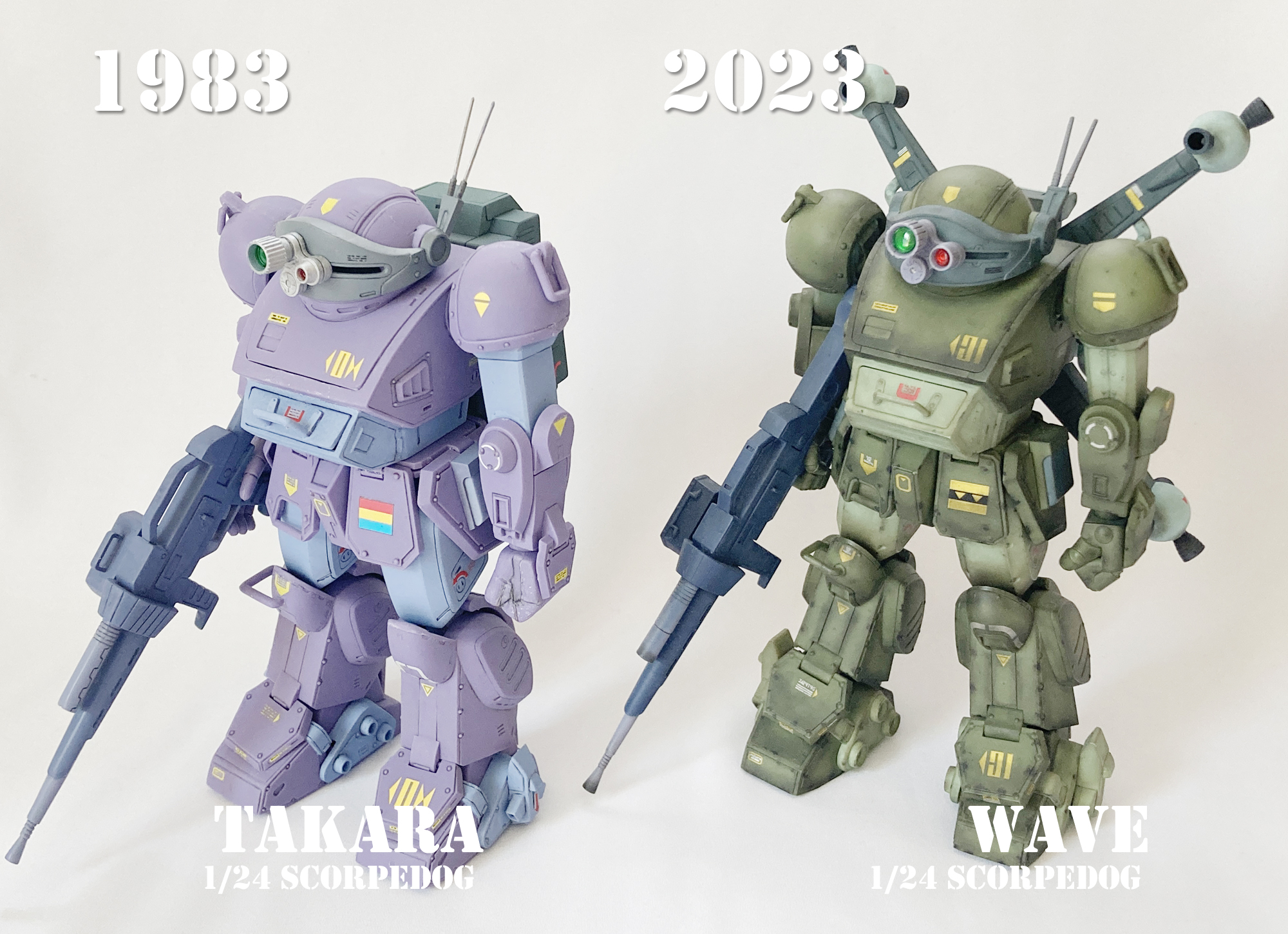 ボトムズ スコープドッグ 1/24 塗装済完成品 旧キット タカラ タカラSAK 1/24 装甲騎兵ボトムズ スコープドッグ組立てレビュー