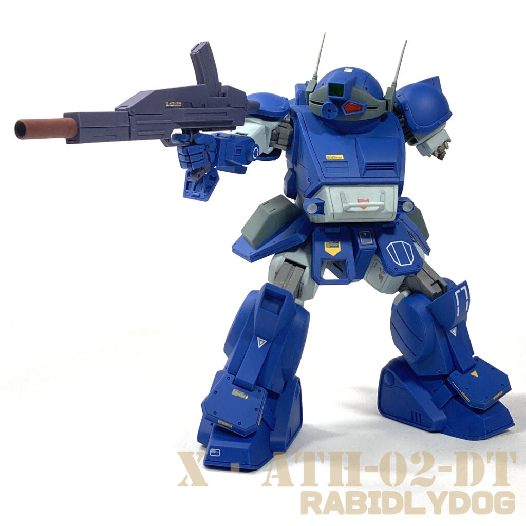 ベルゼルガDT用ライフル、破損状態を再現した左腕